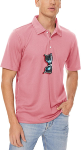 Polo de poliéster de secado rápido, liso, en blanco, logotipo personalizado, ropa informal impresa, camiseta de talla grande para hombre, polos personalizados para hombre - Product Image 3