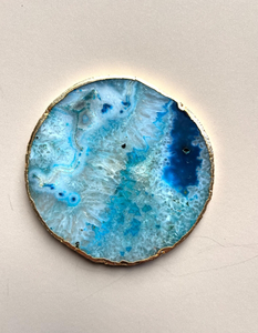 Ensemble de 4 sous-verres en agate, faits à la main, écologiques, design moderne et luxueux, couleur et taille personnalisées pour la décoration de la maison et de la table de cuisine - Product Image 4