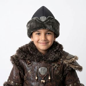 หมวกบอร์กหนังเทียมแบบดั้งเดิม ระบายอากาศได้ดี สำหรับเด็ก ลายฉลามอนาโตเลีย ดีไซน์ออตโตมัน ซีรีส์ Kayi Ertugrul Dirilis - Product Image 6