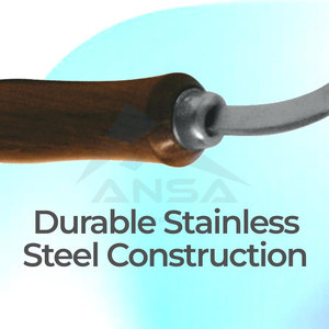 Couteau à sabot allemand Super pointu de qualité supérieure manche en bois marron outil de maréchal-ferrant professionnel pour l'entretien des sabots - Product Image 4