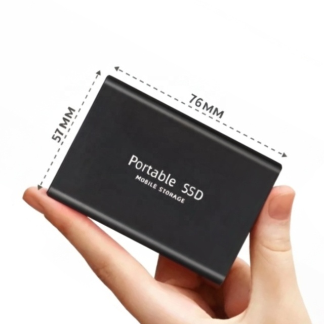 USB-C Dual Port 1TB Portable SSD Nvme USB 3.2 and Type-C Connector for Phone Laptop Tablet