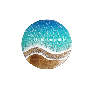 Posavasos de Madera con Resina Epoxi de Primera Calidad, Posavasos de Madera Hechos a Mano para Utensilios de Cocina y Artículos para el Hogar, Venta al por Mayor de Fábrica en Vietnam - Product Image 3