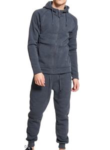 Conjuntos Deportivos Vintage para Hombre, Sudadera con Capucha de Color Sólido, Chándal con Logotipo Personalizado, Pedrería, Tallas Grandes, para Gimnasio, Venta al Por Mayor - Product Image 3