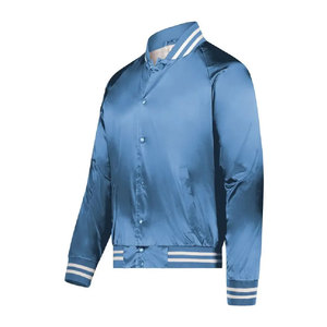 Chaqueta universitaria de satén para invierno, chaqueta de béisbol, bomber OEM, parche con logotipo personalizado, ropa de abrigo unisex bordada - Product Image 6