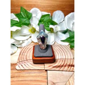 Navajo One Size Rose Gold Plated Brass <b>Ring</b> Sugilite & Sterling Silver <b>Adjustable</b> Fashionable Bezel Set <b>Ring</b> Gift - Product Image 1