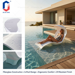 Chaise longue pliable réglable avec coussin, résistante aux intempéries, pour piscine, plage, patio, maison, hôtel, resort, chaise de loisirs - Product Image 3
