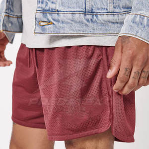 Short de course en maille de polyester respirant à motif uni et décontracté pour hommes vente en gros de shorts - Product Image 3