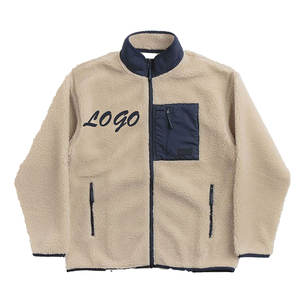 Veste à Manches Micro Polaire Unisexe en Polaire de Luxe pour Homme, Haute Qualité, Respirante, Décoration Logo Blanc - Product Image 1