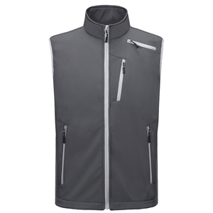 Chaleco acolchado cálido de invierno personalizado para hombre, forro polar Softshell reflectante, impermeable, transpirable, Reversible, informal, para correr, senderismo - Product Image 2