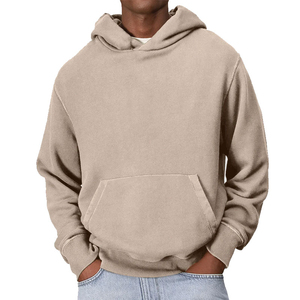 Haute qualité Streetwear Vintage 350GSM coton lavé à capuche français éponge surdimensionné poids lourd personnalisé lavage à l'acide à capuche 2026 - Product Image 3