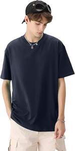 Camiseta de algodón 100% extragrande con logotipo personalizado OEM para hombre, camiseta de manga corta con estampado de alta calidad holgado - Product Image 5