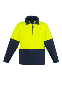 Veste pull-over à fermeture éclair haute visibilité à manches longues unisexe Vêtements de travail pour hommes avec vêtements de sécurité réfléchissants bicolores - Product Image 5
