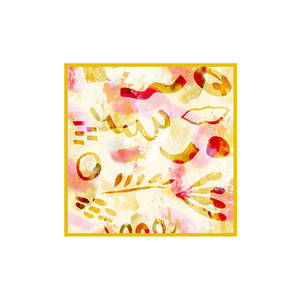 Floral Cotton Square <b>Scarf</b>-Custom Handkerchief Style - Product Image 1