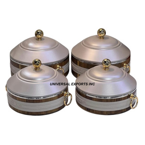 Marmite martelée en métal doré de belle qualité, casserole de créateur faite à la main, ustensiles de cuisine, chauffe-plats en métal de luxe - Product Image 5