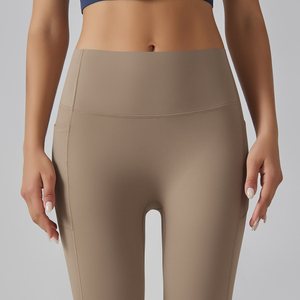 Los mejores pantalones de Yoga de lujo de alto rendimiento para mujer, mallas de cintura elástica con patrón sólido, Material duradero y suave, llegada - Product Image 2