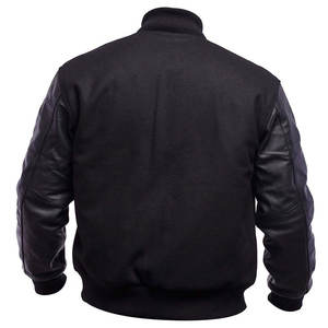 Most Popular Oem Men's Varsity Jacket Wool and Leather Letterman Jacket - Product Image 6