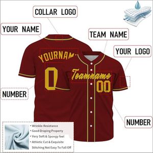 Nouveautés Maillots de baseball unisexes Vêtements de sport personnalisés pour les jeunes Uniforme personnalisé complet avec option grande taille - Product Image 4