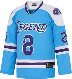 24 Mens Snakeskin Hip Hop Sport Shirt Servicio OEM personalizado para adultos Legend Ice Hockey Jersey Set Ropa deportiva - Product Image 4