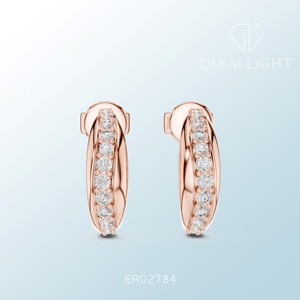 Certified Round <b>Cluster</b> Earrings with Elegant Design for Wedding Fashion Daily Wear and Bulk Export Supply - Product Image 3
