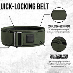 สายพานยกน้ําหนักพรีเมี่ยมล็อคอัตโนมัติสําหรับการยกน้ําหนักออกกําลังกายอย่างหนักแน่นขายส่งราคาต่ํา - Product Image 3
