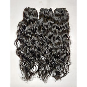 Vente en gros d'extension de cheveux bruts indiens super doublement étirés vendeur direct de style vague naturelle - Product Image 1