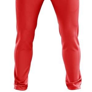 Conjunto de Polo y Pantalones Deportivos Sublimados Personalizados, Diseño Amarillo y Rojo, Transpirable, de Secado Rápido, Uniforme Deportivo para Equipos - Product Image 6