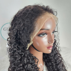 Belle texture Perruques de Cheveux Humains Raw Vietnamien et Birman Curl Super Double Dessiné Long HD LACE - Product Image 4