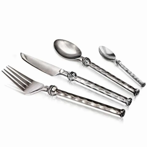 Gadgets de cuisine royaux fourchette et cuillère ensemble de couverts faits à la main ensemble de couverts de ménage en acier inoxydable de haute qualité ensemble de couverts - Product Image 3