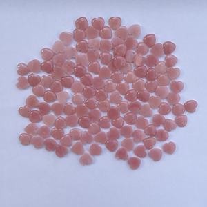8mm 10mm 12mm Natural Perú Rosa ópalo piedra suave corazón cabujón piedra preciosa suelta semipreciosa Piedra Bonita gemas reales corazones lindo - Product Image 2