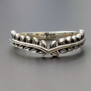 Fashionable Modern <b>Silver</b> <b>Ring</b> with Gold Plating 2.8 Grams Cut Diamond Gemstone Inlay for Gift - Product Image 1