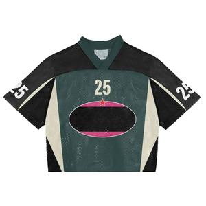 Fabricante personalizado Boxy camisetas de secado rápido de gran tamaño de fútbol baloncesto malla de fútbol americano Jersey hombres hechos en Pakistán - Product Image 5