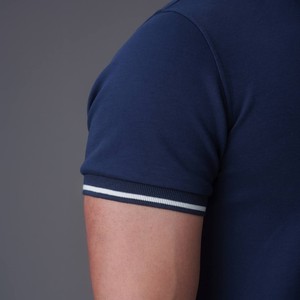 Nouveau polo à col montant pour hommes 100% coton personnalisé conception en gros brodé Logo à manches courtes homme t-shirt polo - Product Image 5