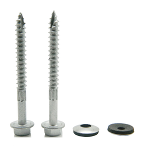 Tornillo para Techo Metálico con Cabeza Hexagonal # Tornillo Autorroscante para Madera Tipo 17 de 10x1-1/2 con Arandela de EPDM - Product Image 1
