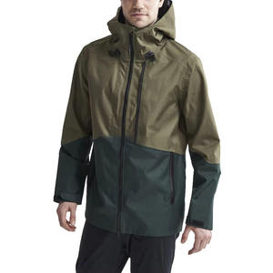 โรงงาน OEM เสื้อกันฝนผู้ชายคุณภาพสูงสำหรับฤดูหนาว กันน้ำ ระบายอากาศ แห้งเร็ว สำหรับกิจกรรมกลางแจ้ง รับสกรีนโลโก้ ซิปเต็มตัว กันลม - Product Image 5