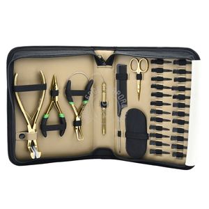 Limited Edition Hair Extension Tool Kit Braid Loop Tool Microbead 3hole Hair <b>Crimping</b> & Remover Pliers Hairdressing Tail Comb - Product Image 1