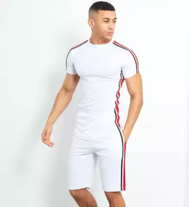 เสื้อยืดผู้ชายชุดฤดูร้อนสำหรับยิมชุดฤดูร้อนดีไซน์ใหม่โลโก้แบบกำหนดเอง - Product Image 2