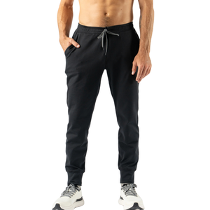Pantalones deportivos ajustados para hombre, para gimnasio, entrenamiento, correr, ropa informal, transpirables, cómodos, de tela elástica - Product Image 1