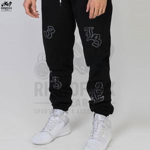 Service OEM Survêtements pour hommes en coton et polyester avec strass, à manches longues, imprimés et à col pull - Product Image 3