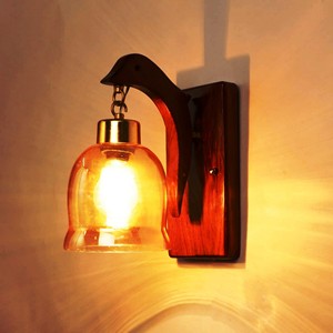 Lampe suspendue en bois en forme de produit de vente CHAUD Lampe de table en bois ARTISANAT - Product Image 3