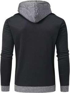 เสื้อฮู้ดดี้ซิปเต็มตัวทรงปกติสำหรับผู้ชาย พิมพ์ลายโลโก้ 3 มิติแบบนูน ปี 2025 คุณภาพสูง ผลิตจากโพลีเอสเตอร์/คอตตอน ระบายอากาศได้ดี กันลม - Product Image 3