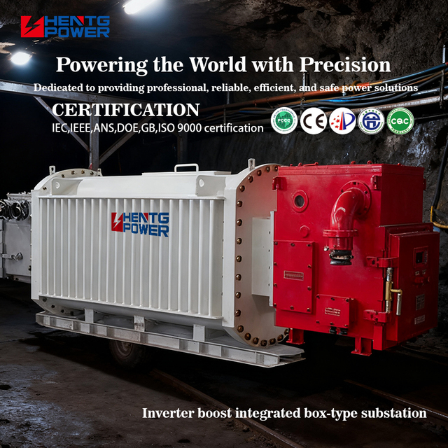HENTG Power KBSG Series 100KVA Explosion-proof Dry 3 Phase Substation Transformer Underground Mining ATEX Certified 10kV 440V