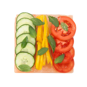 แผ่นรองเกลือหิมาลัยแผ่นกระเบื้องเกลือหินคริสตัลธรรมชาติสำหรับทำอาหารและบาร์บีคิวแผ่นทำอาหาร - Product Image 1