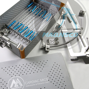 Juego de instrumentos cardíacos MICS Instrumentos cardíacos Instrumentos quirúrgicos cardiotorácicos Portaagujas MIS - Product Image 1