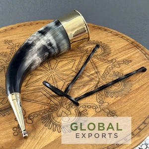 แตรควายแท้แตรสงครามไวกิ้งแตรแตรทรัมเป็ตแตรต่อสู้ทำด้วยมือรูปทรงธรรมชาติที่ทันสมัยทำด้วยมือเป็นมิตรกับสิ่งแวดล้อม - Product Image 2