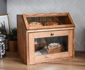 Caja de Madera para Guardar Pan con Tapa |   Calidad Artesanal |   Venta al por Mayor a Granel - Product Image 2