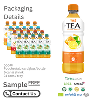 Groothandel Frisdrank-500Ml Kwaliteit Groene Thee W Smaken: Appel, Citroen, Perzikvrij Monster-Private Label Oem