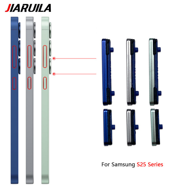 Power on Off Volume Side Button for Samsung S25 S25 Plus S25 Ultra Side Button Power Volume Control Key Parts