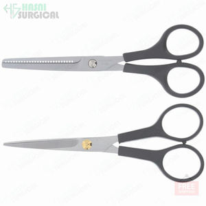 Ciseaux de coiffeur de coiffure professionnels poignée en plastique en acier inoxydable ciseaux amincissants ciseaux de coiffeur - Product Image 5