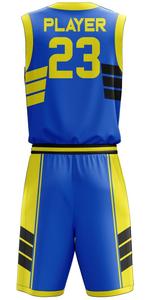 Uniforme de basket-ball respirant de haute qualité RAM Industry couleur jaune et noire meilleur équipement de sport sublimé - Product Image 4