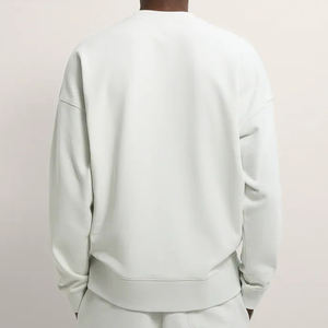 เสื้อฮู้ดและสเวตเตอร์คอกลมสำหรับผู้ชายเสื้อสเวตเชิ้ตผ้าคอตตอนผ้าขนแกะสีดำสำหรับทุกเพศ - Product Image 3